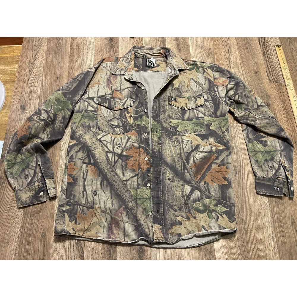 Vintage Big Bill Shirt, Men's Size XL? Camouflage, Long Sleeve Button Up